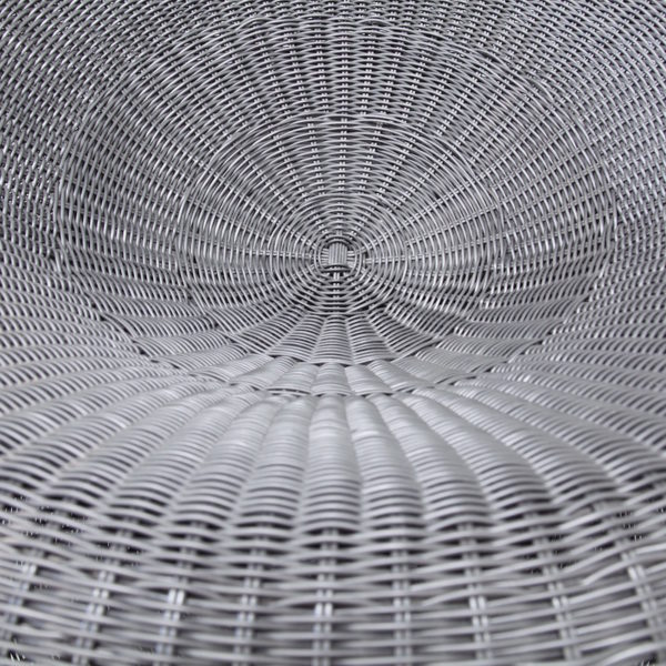 Silver Synthetic Rattan